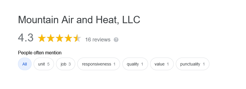 HVAC Specialists Mountain Air and Heat